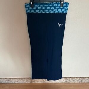 Stylish Navy Lounge Pants with Teal Waistband